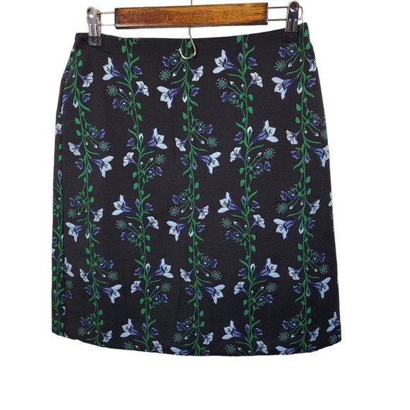 Ann Taylor Floral Back Zip Straight Tapestry Skirt 2 - Picture 1 of 6
